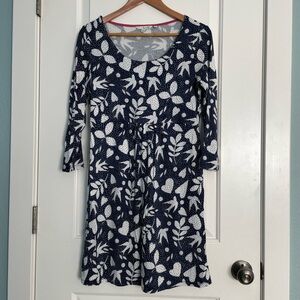 Boden Navy and White Long Sleeve Tunic